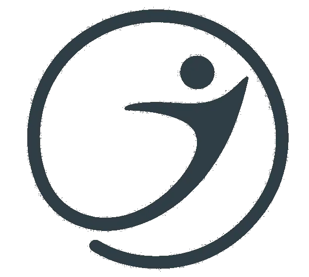 le logo de l'association en bleu profond